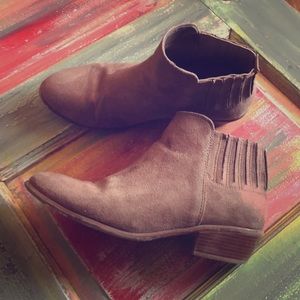 Taupe Suede Like Booties 8